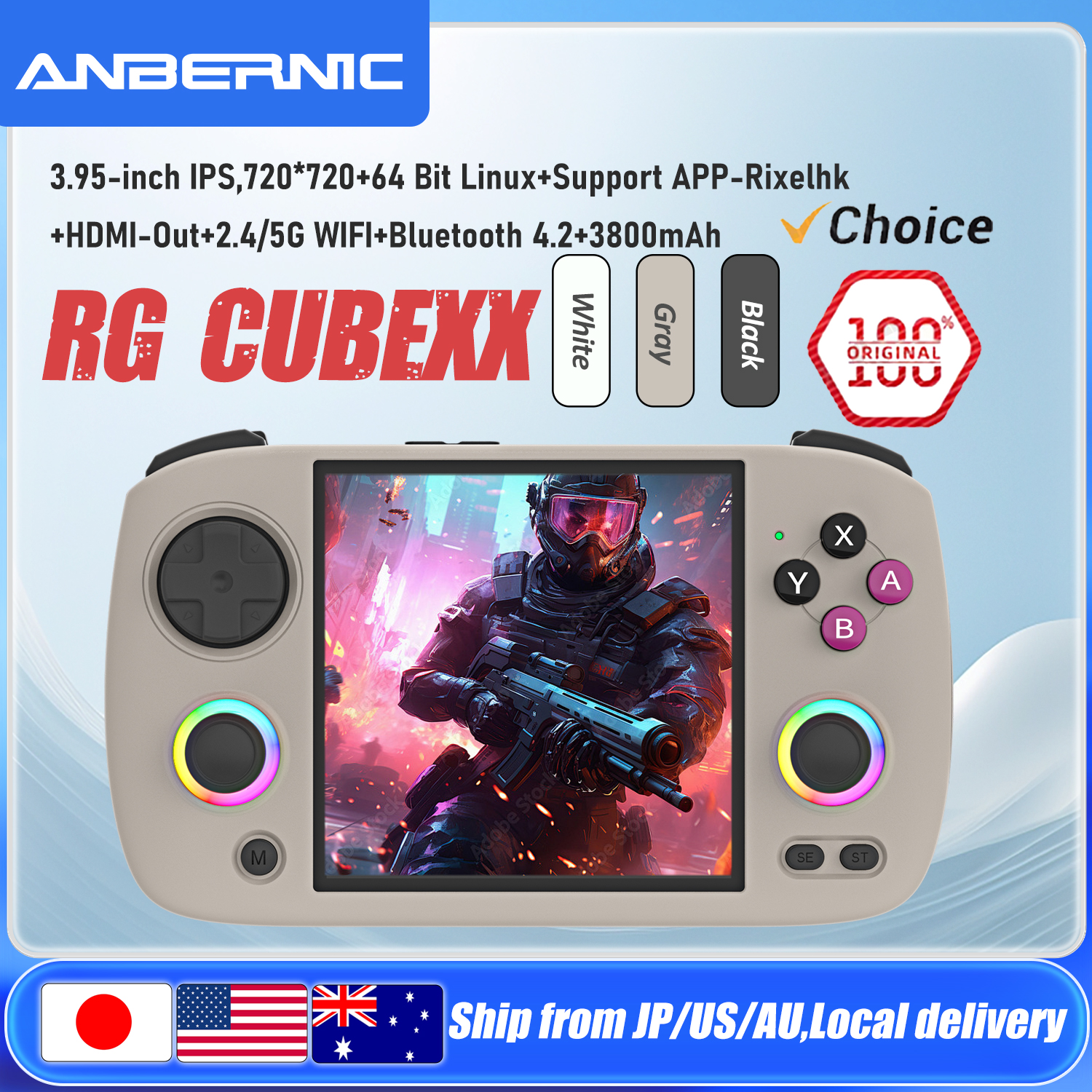 Retro Gaming Linux - ANBERNIC RG CubeXX Handheld Game Console