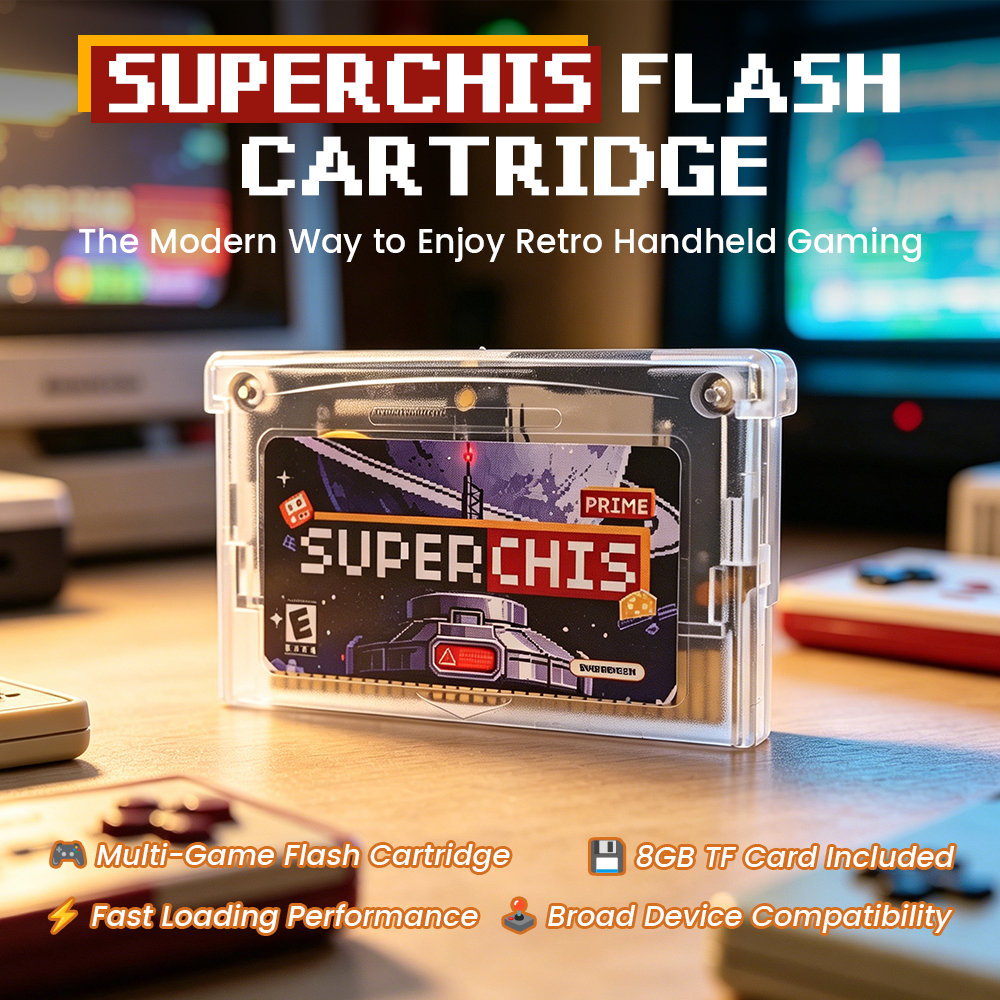 Retro Gaming Room - Retro Superchis Flash Game Cartridge With