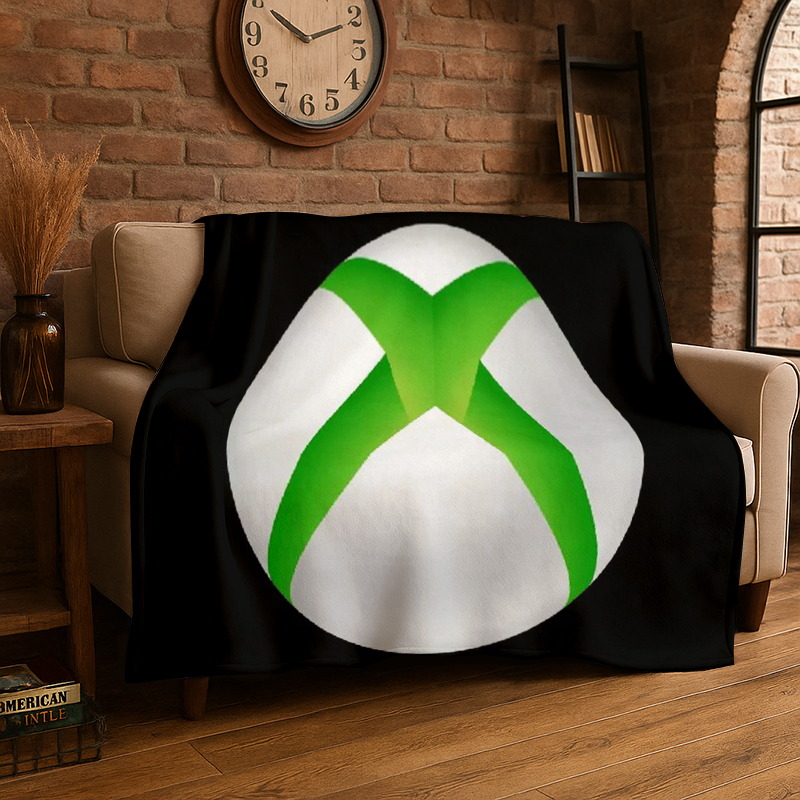 Retro Gaming Xbox - retro Xbox Gaming Gamer Logo Flannel