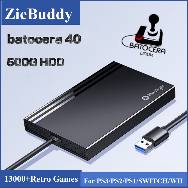 Retro Gaming Linux - ZieBuddy Batocera 40 Linux 500G HDD