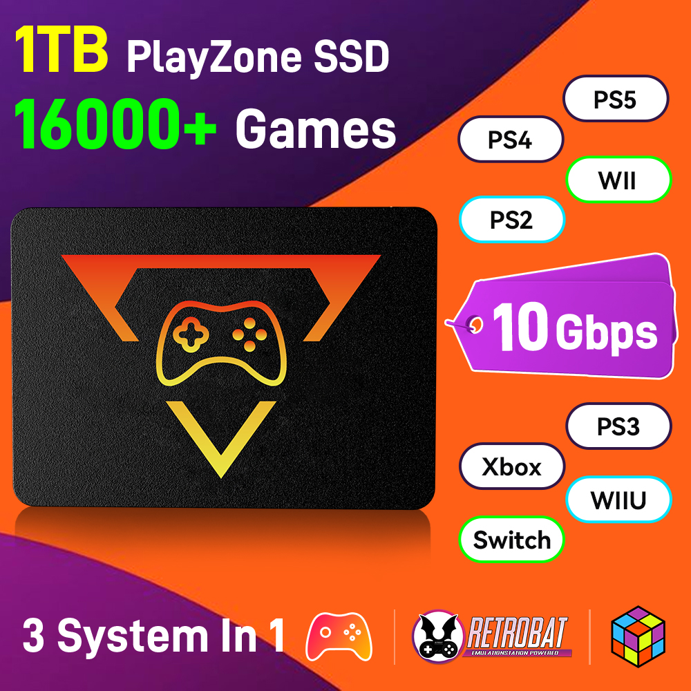 Retro Gaming Xbox - Portable Retro Game SSD PlayZone 1TB