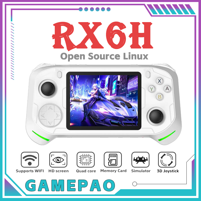 Open Source RX6H Retro Handhel - Retro Gaming Linux avaliação e preço
