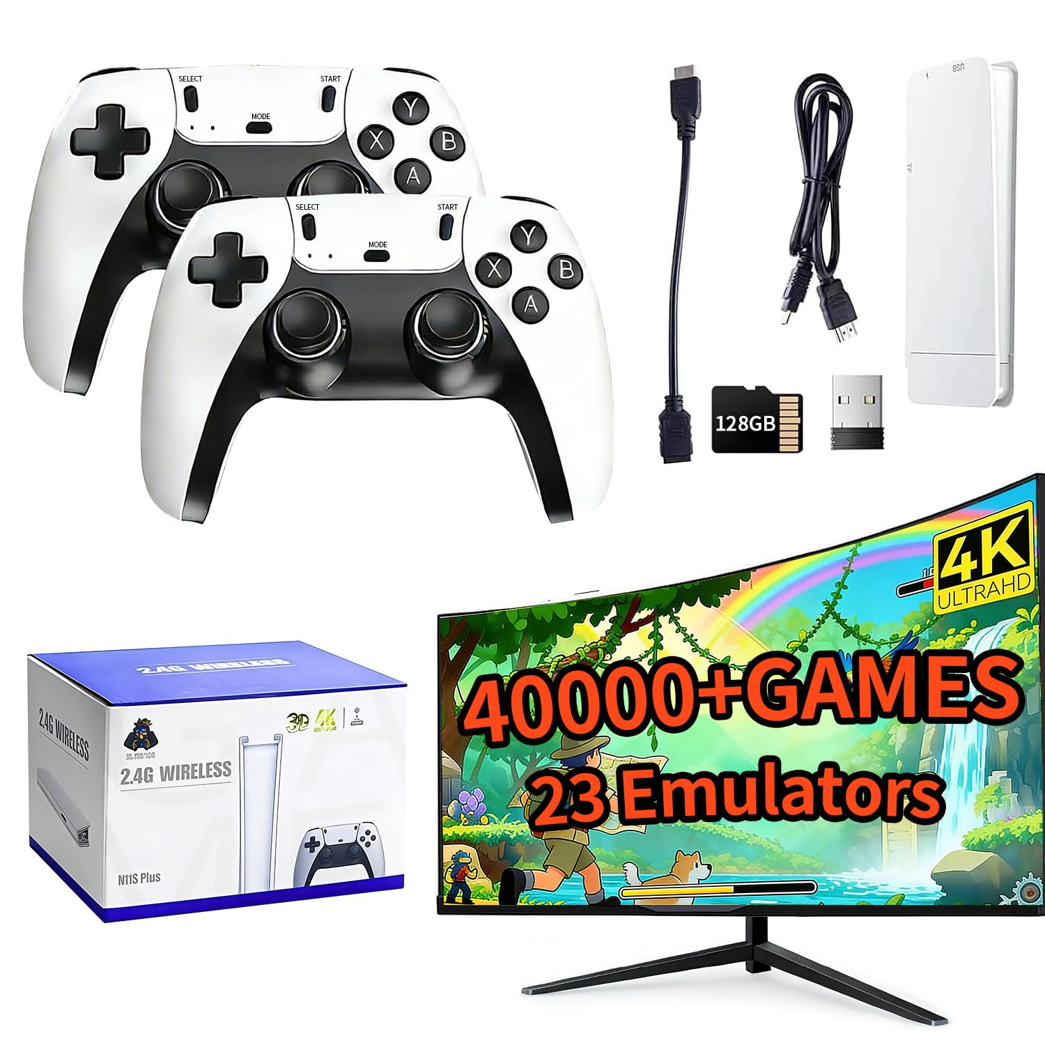 2026 Retro Gaming Console, 4K  - Retro Gaming System avaliação e preço