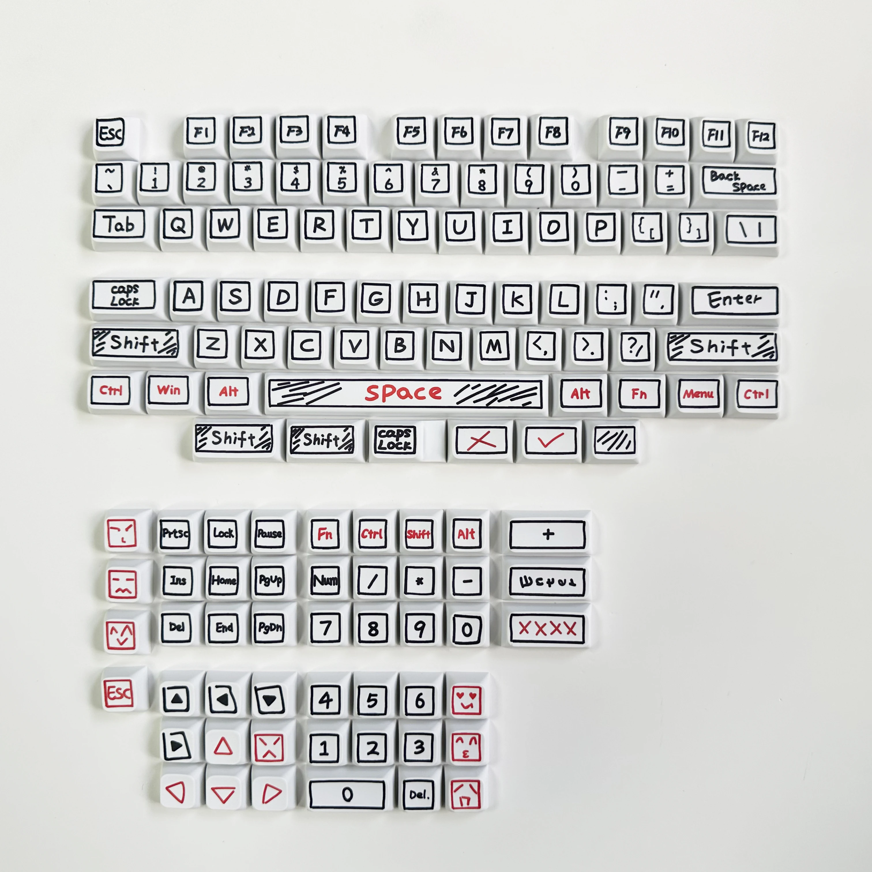 125 Keys XDA Profile Graffiti  - Retro Gaming Keycaps avaliação e preço