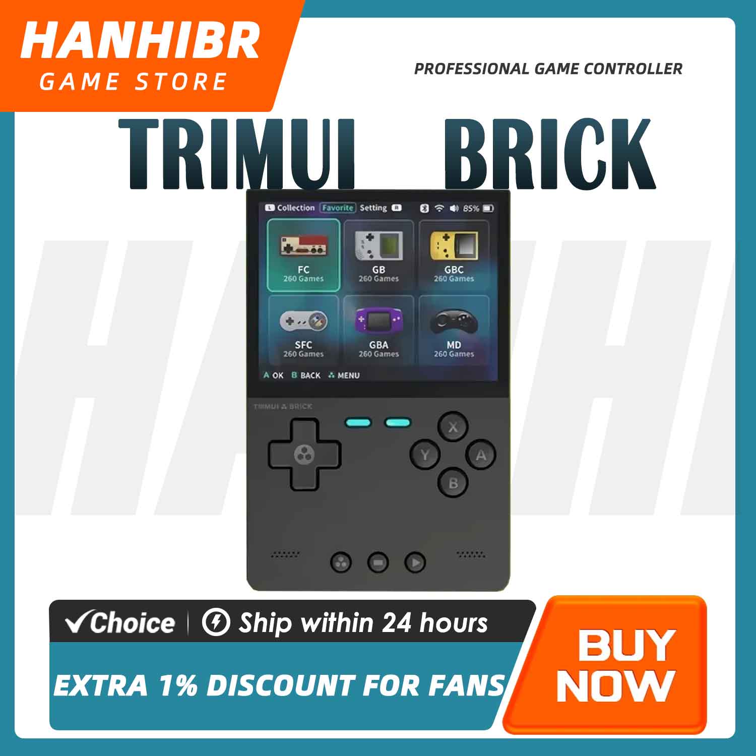 TRIMUI BRICK CNC Metal Retro H - Retro Gaming Linux avaliação e preço