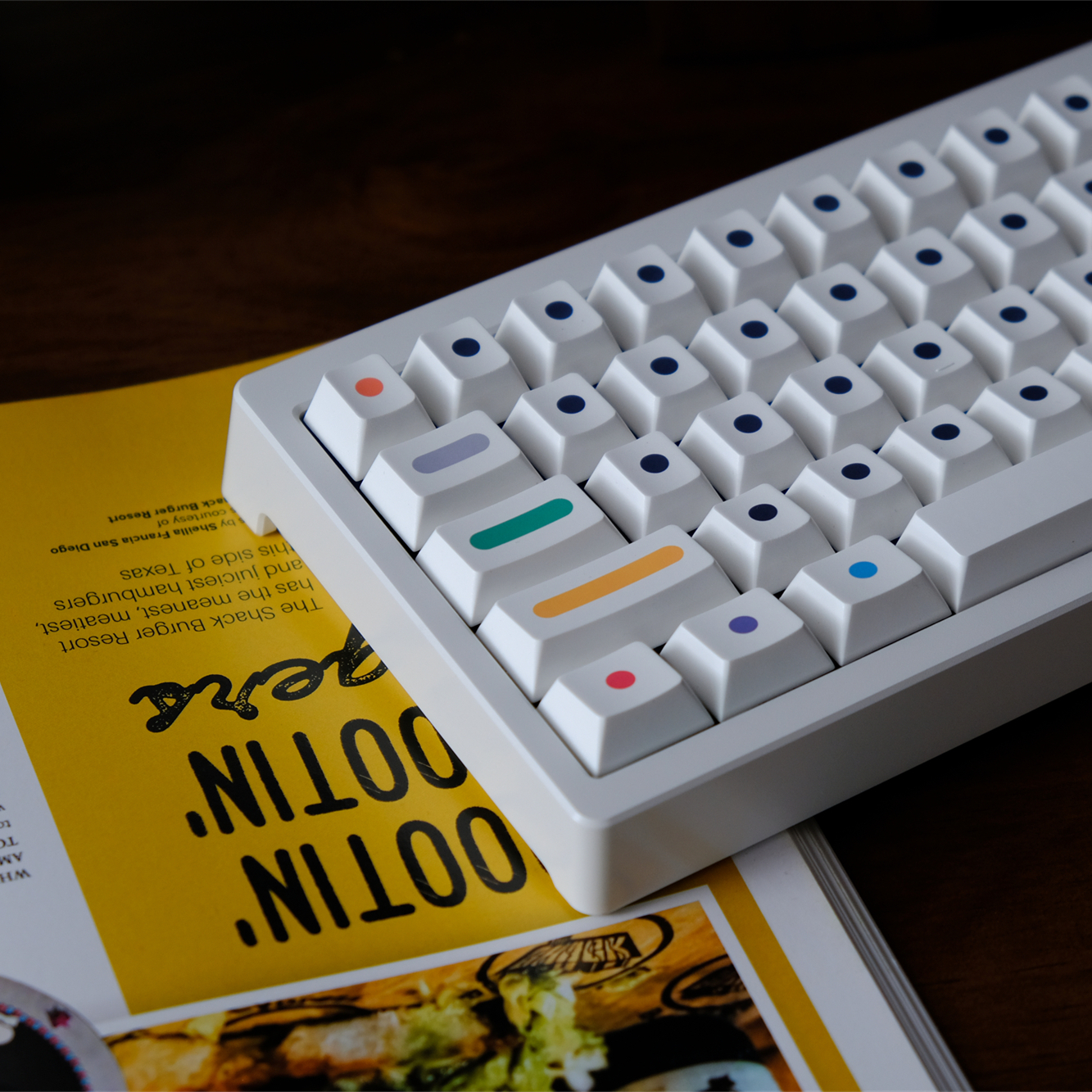 PBT Keycap GMK Dots Keycaps Ch - Retro Gaming Keycaps avaliação e preço
