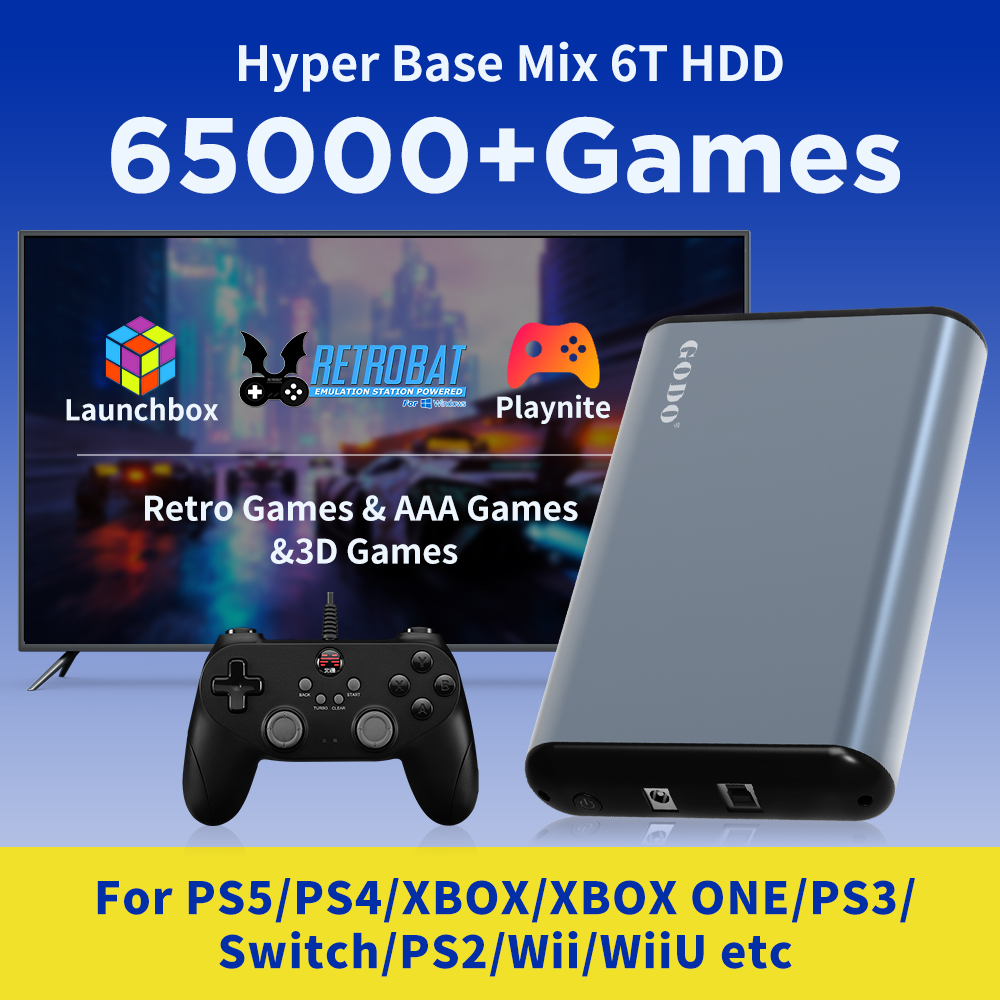 JMachen 6TB Portable Gaming HD - Retro Gaming Xbox avaliação e preço