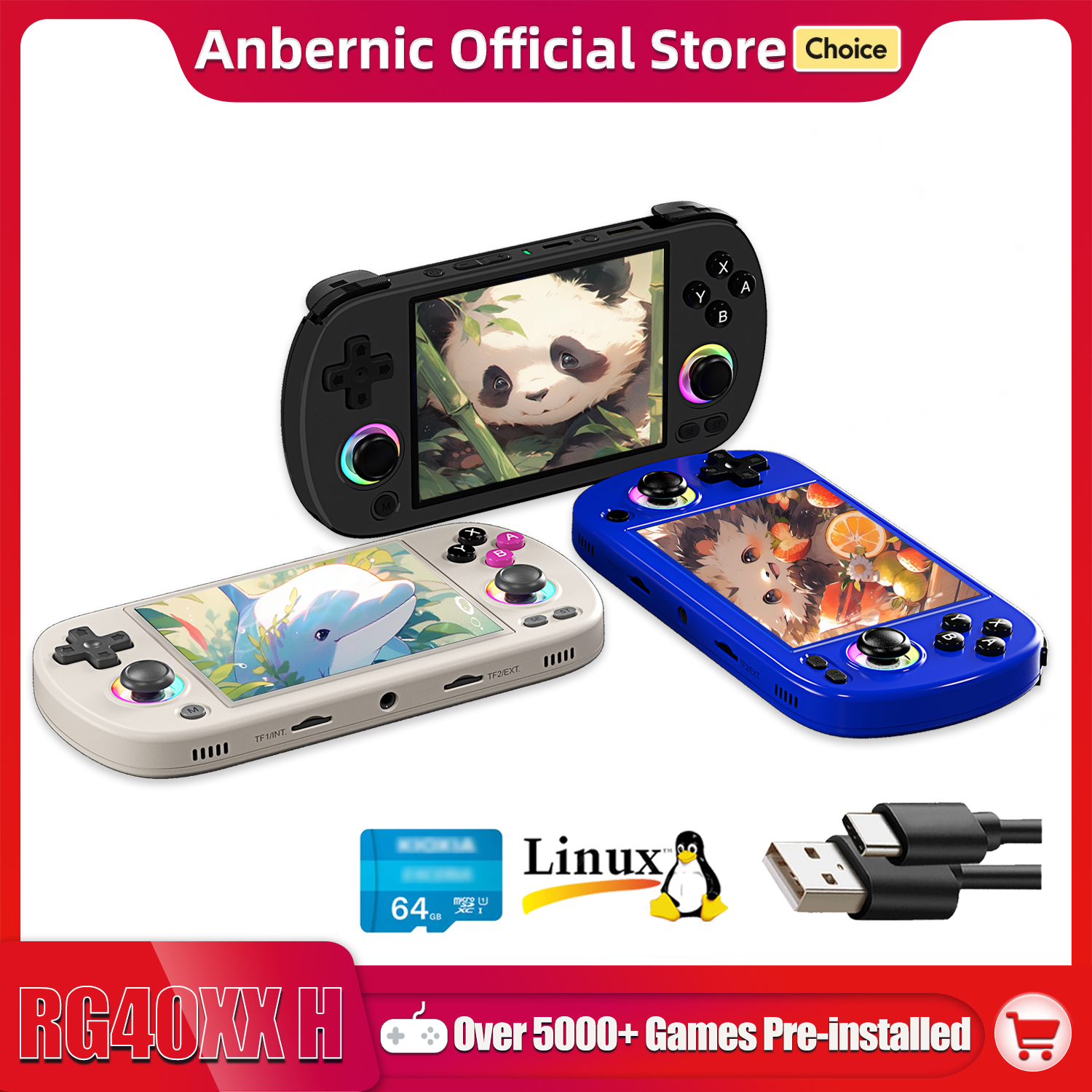 ANBERNIC RG40XX H Handheld Gam - Retro Gaming Linux avaliação e preço