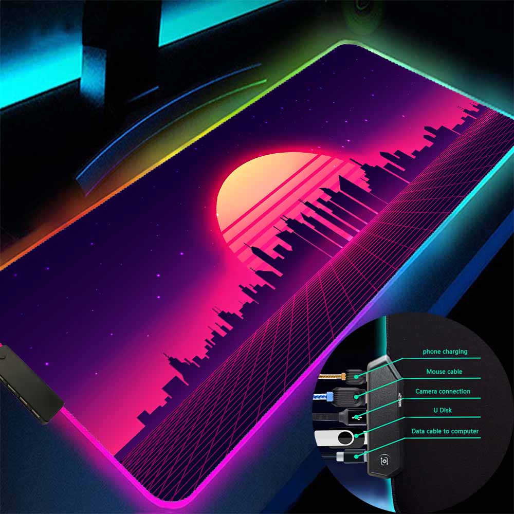 Retro Gaming Mouse Pad LED Lig - Retro Gaming Hub avaliação e preço