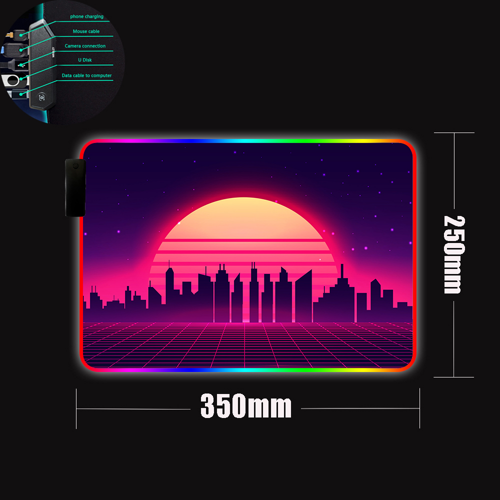 Retro Gaming Mouse Pad LED Lig - Retro Gaming Hub avaliação e preço