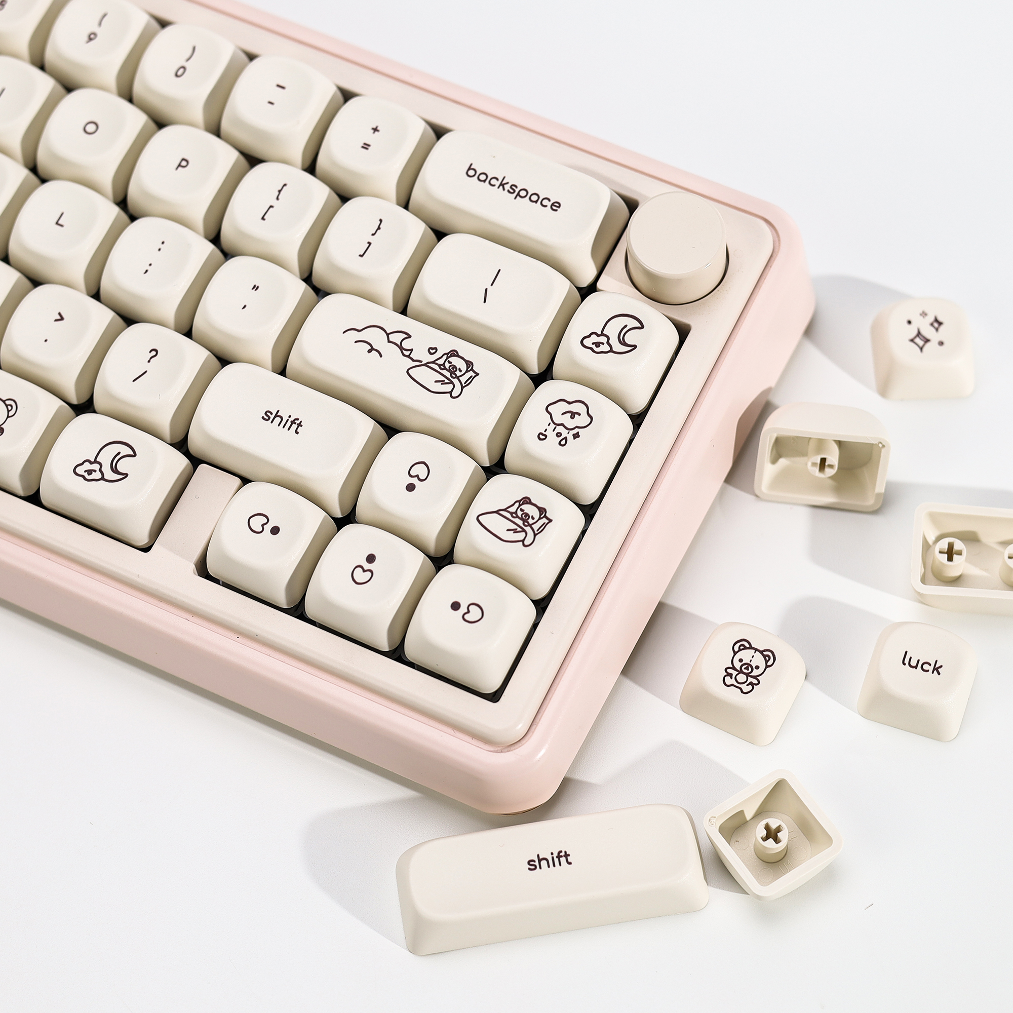 KBDiy Cute Bear Tales Keycaps  - Retro Gaming Keycaps avaliação e preço