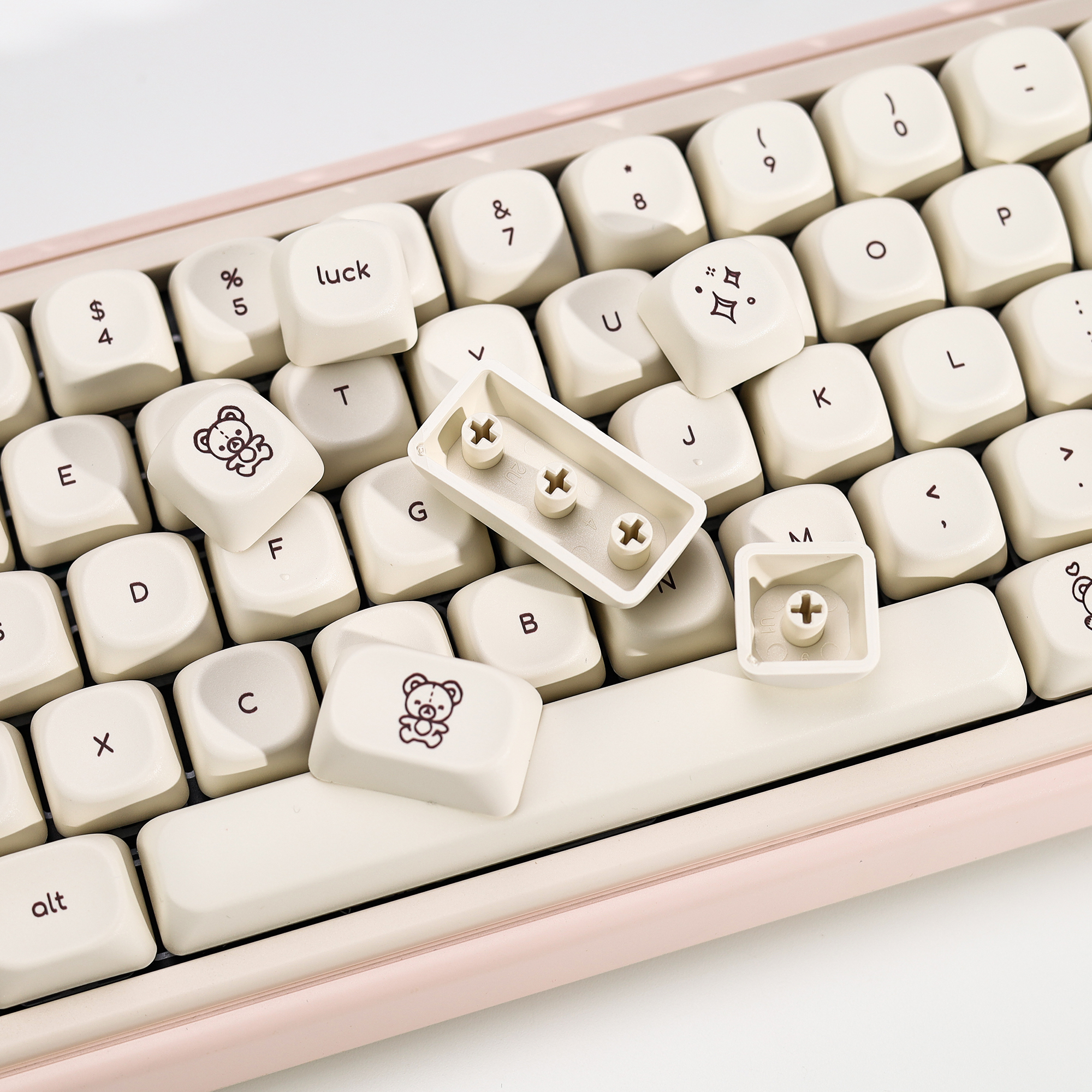 KBDiy Cute Bear Tales Keycaps  - Retro Gaming Keycaps avaliação e preço