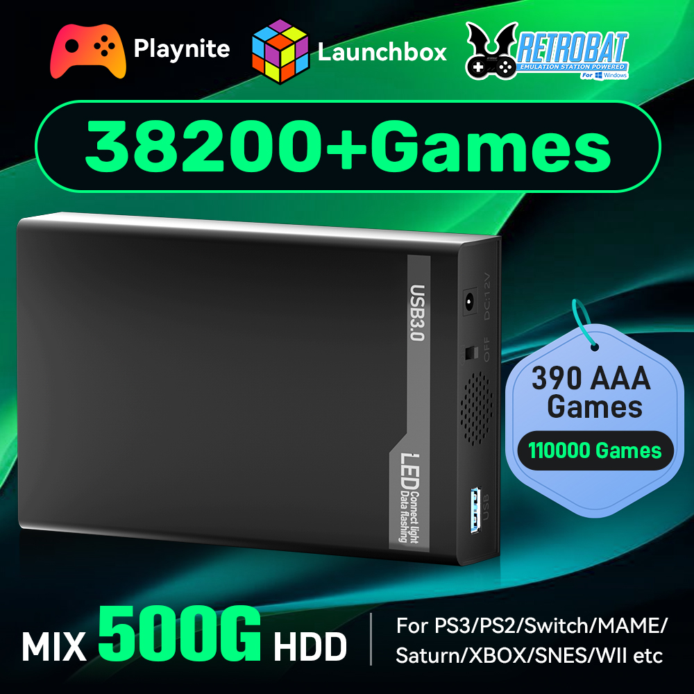 JMachen 500GB Portable Gaming  - Retro Gaming Xbox avaliação e preço