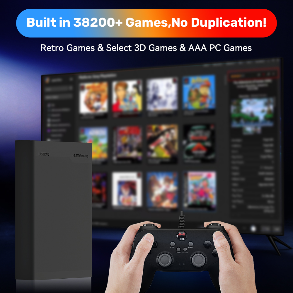 JMachen 500GB Portable Gaming  - Retro Gaming Xbox avaliação e preço