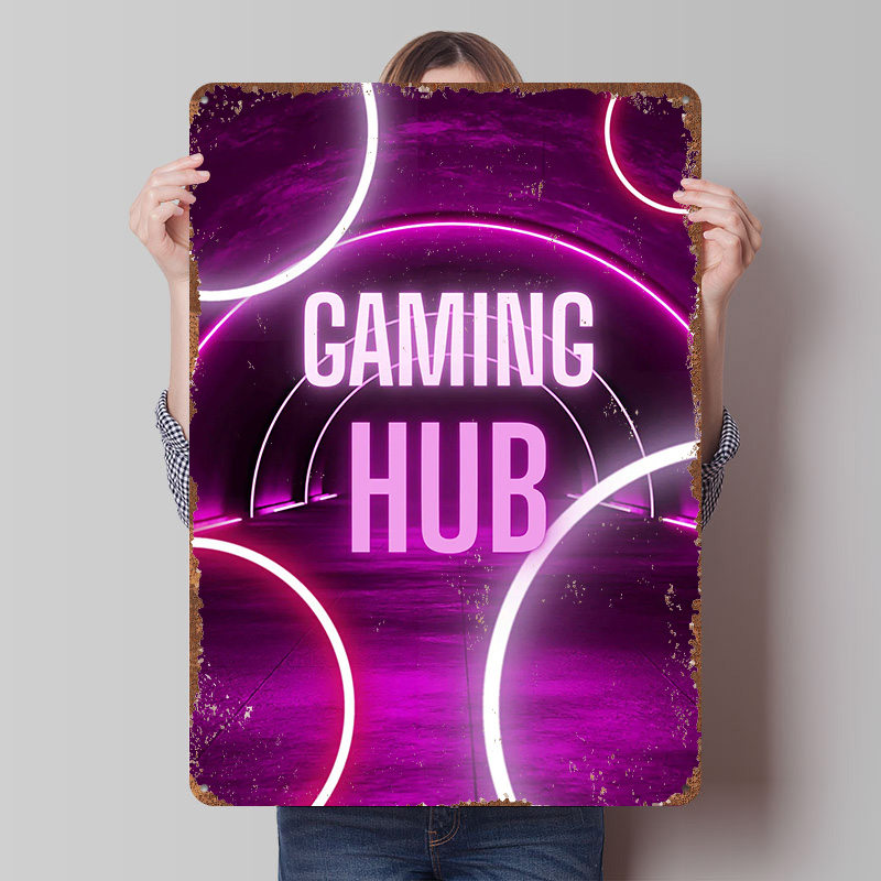 Gaming Hub Neon Tunnel Printed - Retro Gaming Hub avaliação e preço