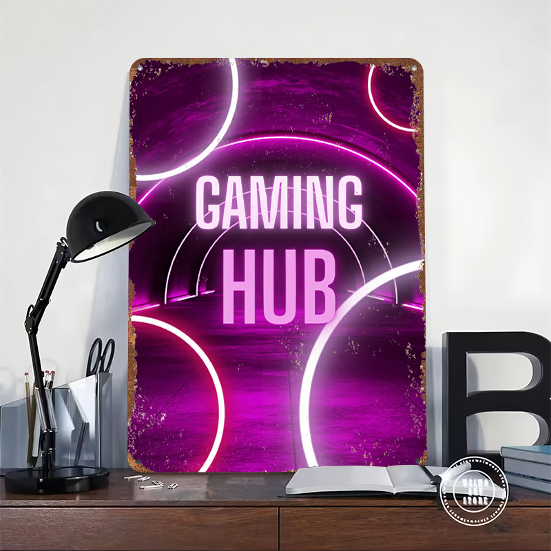 Gaming Hub Neon Tunnel Printed - Retro Gaming Hub avaliação e preço