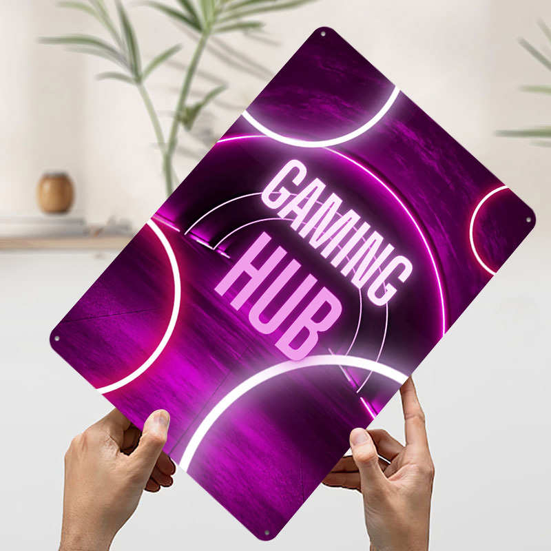 Gaming Hub Neon Tunnel Printed - Retro Gaming Hub avaliação e preço