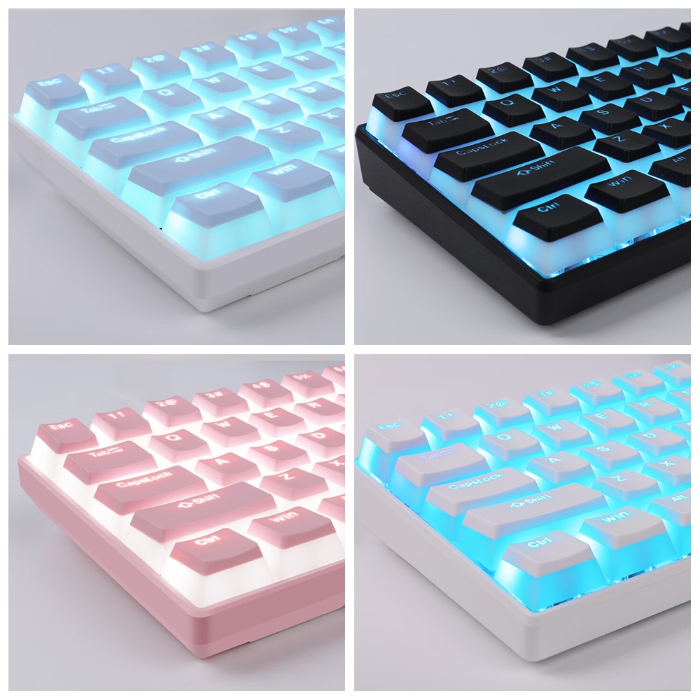 Newest 129Keys Pudding Keycap  - Retro Gaming Keycaps avaliação e preço
