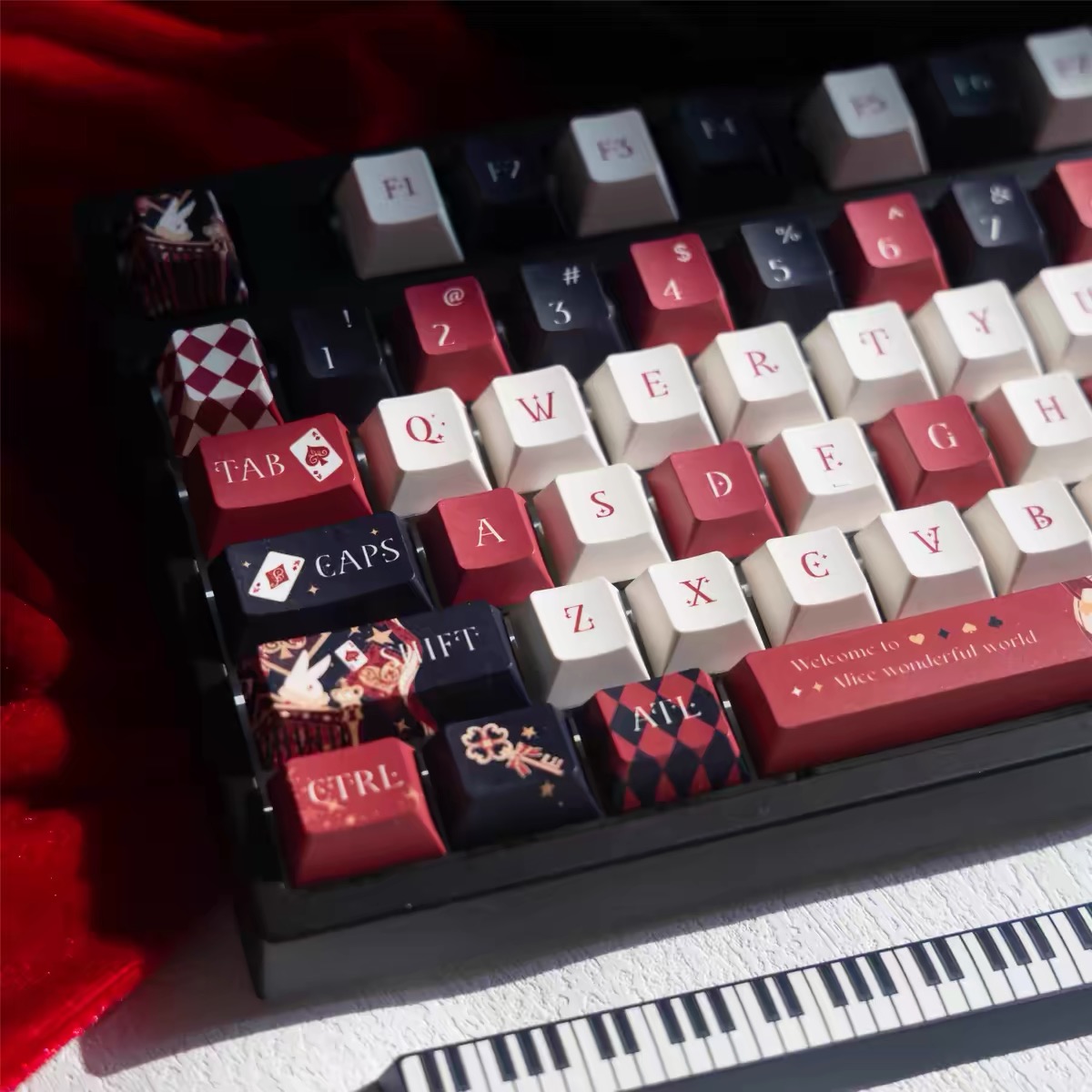 Retro Alice Keycap 138 Keys Th - Retro Gaming Keycaps avaliação e preço