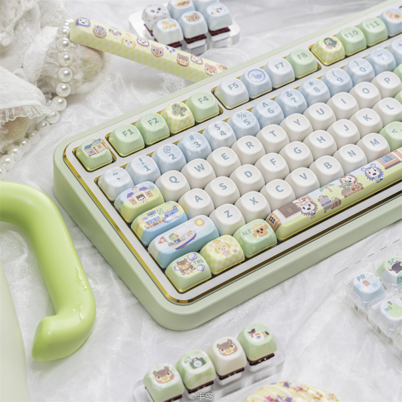 Cute Animal Keycaps,137 Keys C - Retro Gaming Keycaps avaliação e preço