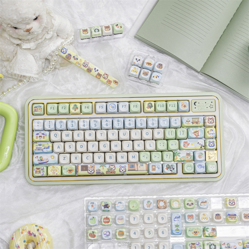 Cute Animal Keycaps,137 Keys C - Retro Gaming Keycaps avaliação e preço