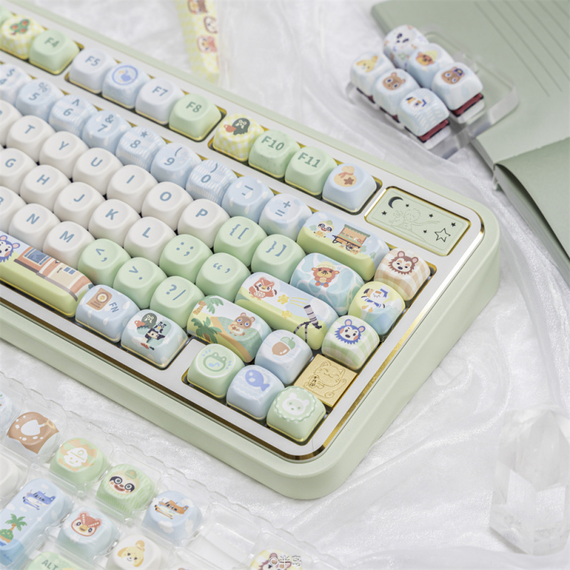 Cute Animal Keycaps,137 Keys C - Retro Gaming Keycaps avaliação e preço