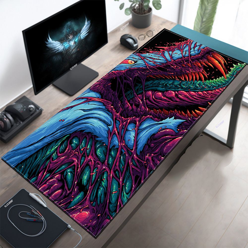 Japan Red Mouse Pad Neon Gore  - Retro Gaming Desk avaliação e preço