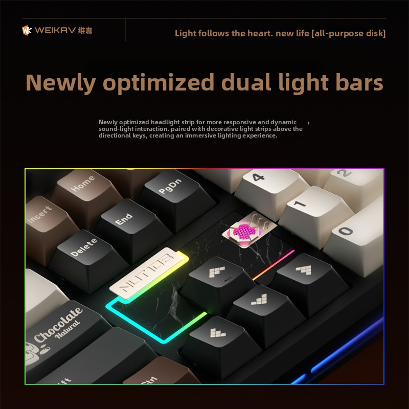 WEIKAV NUT108 Mechanical Keybo - Retro Gaming Keycaps avaliação e preço