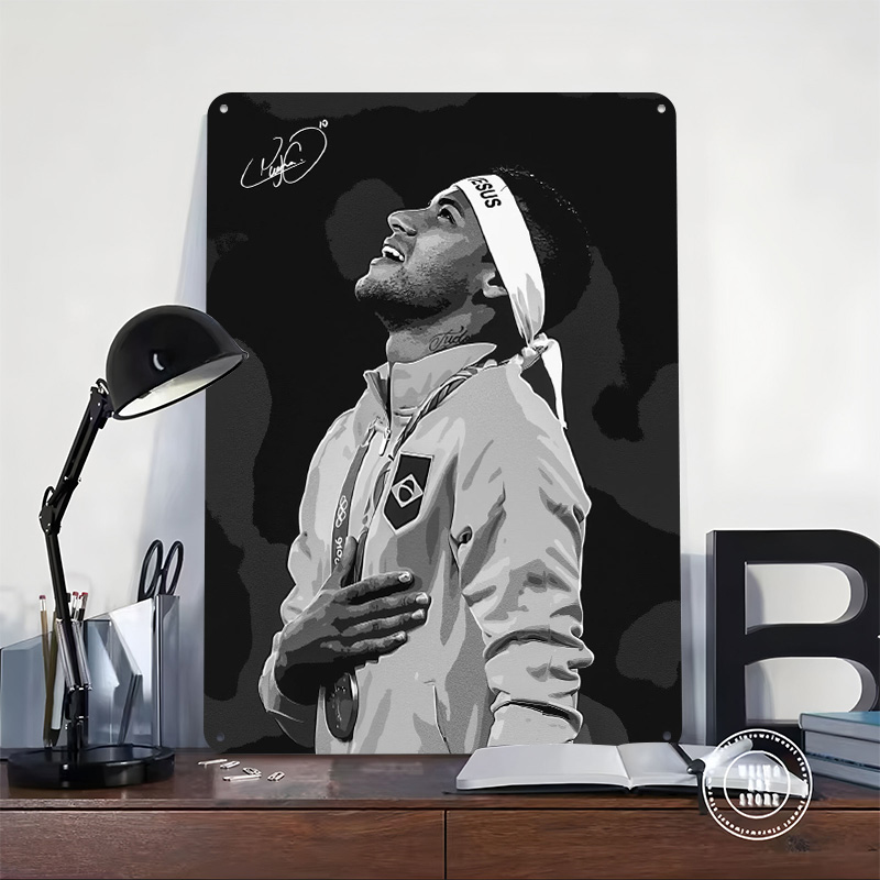 Neymar Jr. Portrait Poster Cus - Retro Gaming Desk avaliação e preço