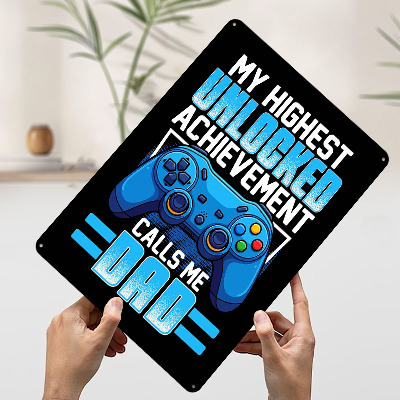 Gaming Dad Achievement Tin Pos - Retro Gaming Achievements avaliação e preço