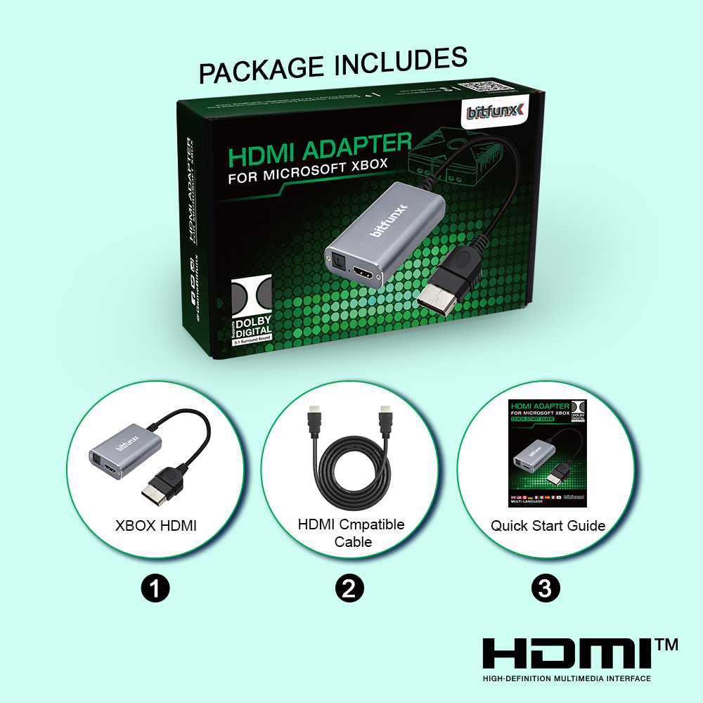 Bitfunx HDMI™ Adapter for XBOX - Retro Gaming Xbox avaliação e preço