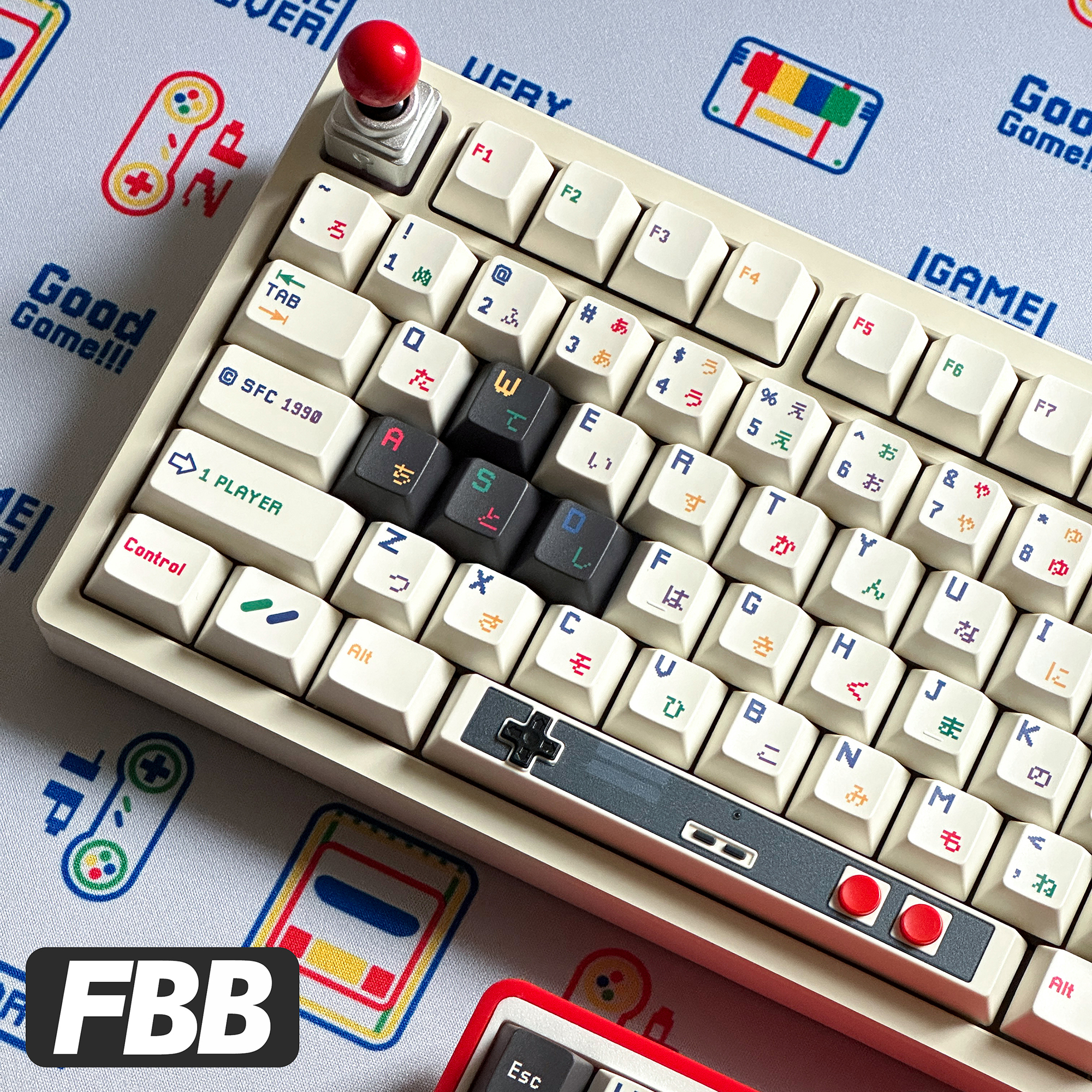FBB Keycaps SFC 1990 171keys P - Retro Gaming Keycaps avaliação e preço