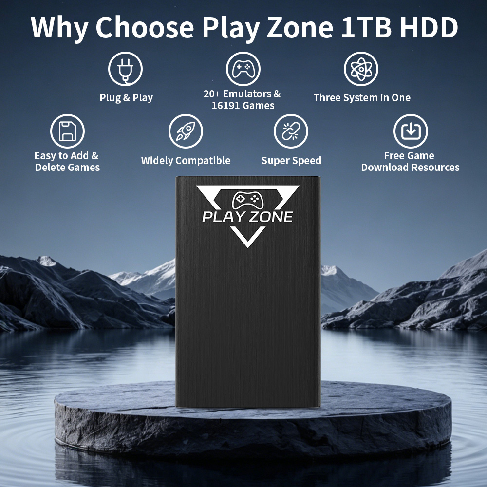 Play Zone 1TB Portable Gaming  - Retro Gaming Xbox avaliação e preço