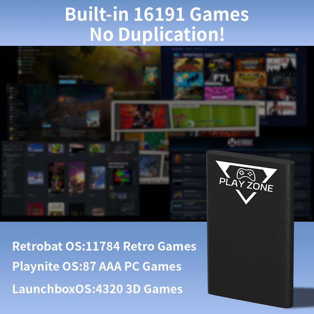 Play Zone 1TB Portable Gaming  - Retro Gaming Xbox avaliação e preço