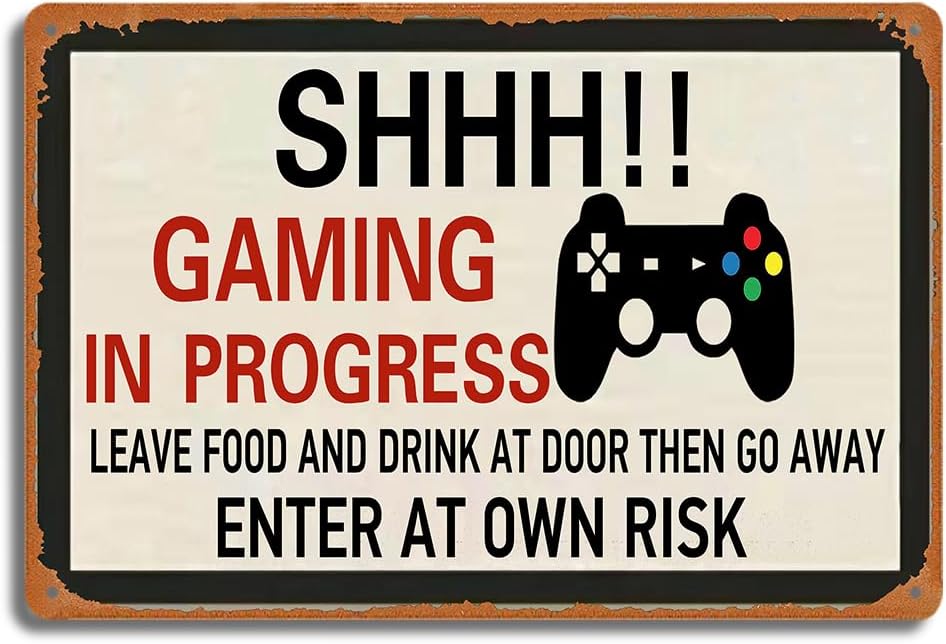Retro Gaming Metal Tin Sign, S - Retro Gaming Room avaliação e preço