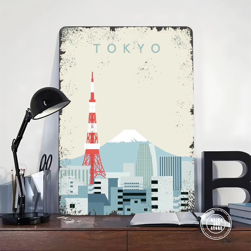 Tokyo Poster Retro 3D Printed  - Retro Gaming Gifts For Men avaliação e preço