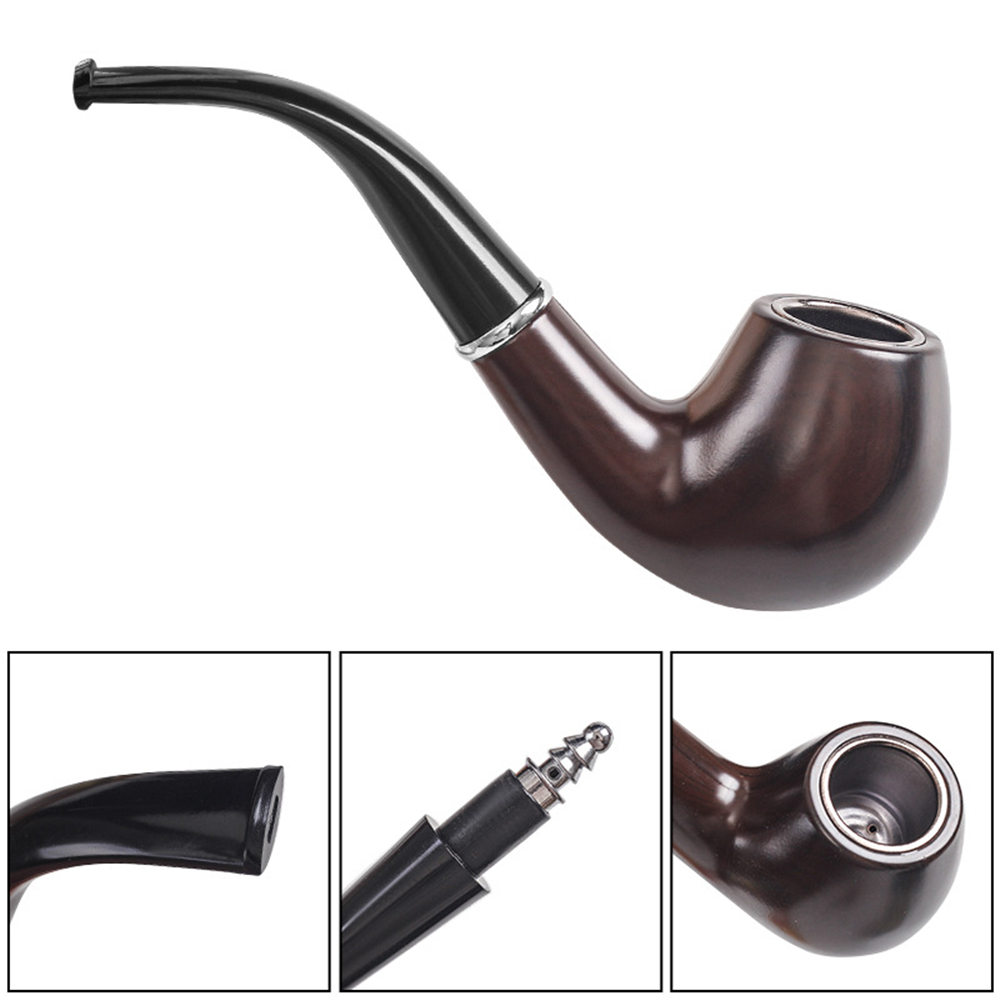 Retro Resin Ebony Smoking Pipe - Console Retro Gaming Portable avaliação e preço