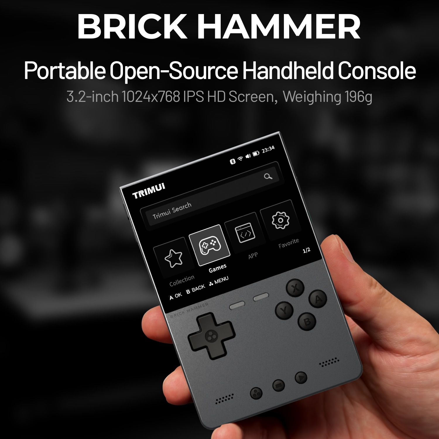 TRIMUI BRICK HAMMER Retro Hand - Retro Gaming Linux avaliação e preço