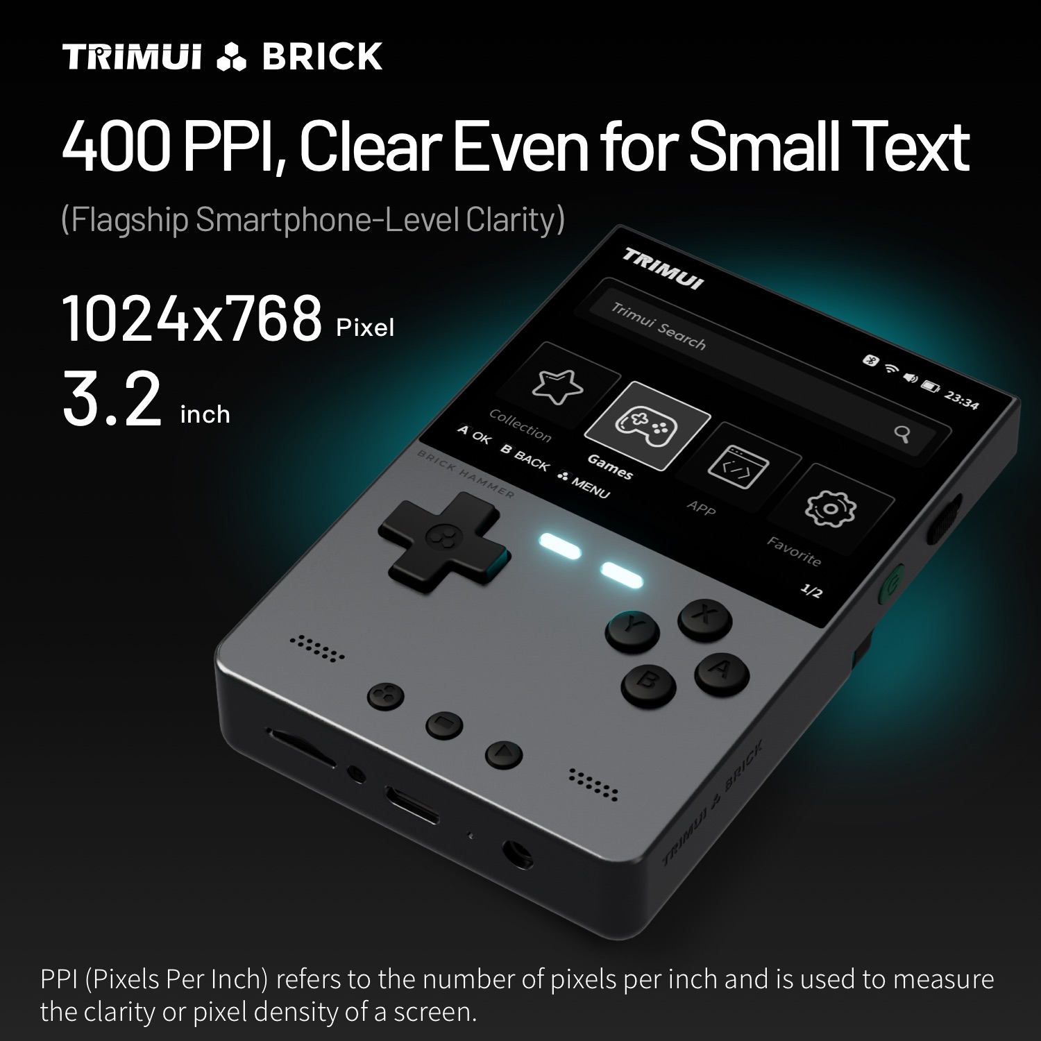 TRIMUI BRICK HAMMER Retro Hand - Retro Gaming Linux avaliação e preço