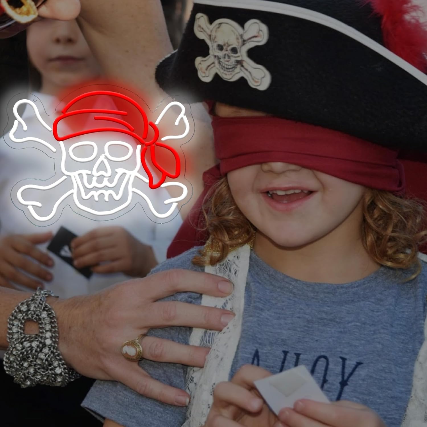 Pirate Skull USB Dimmable Neon - Retro Gaming Gifts For Men avaliação e preço