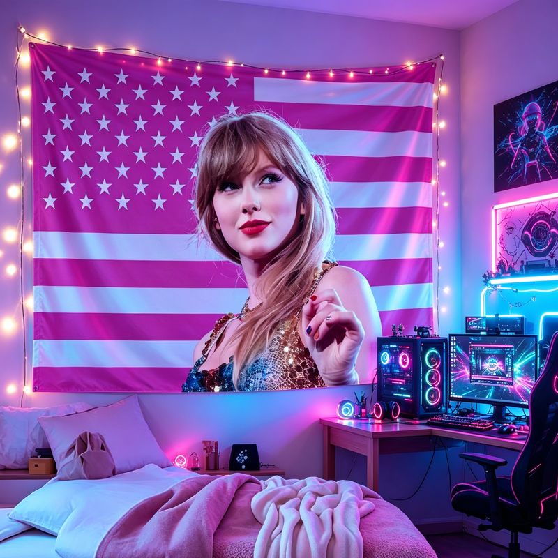 VIKAMA American Flag Female Si - Retro Gaming Room avaliação e preço