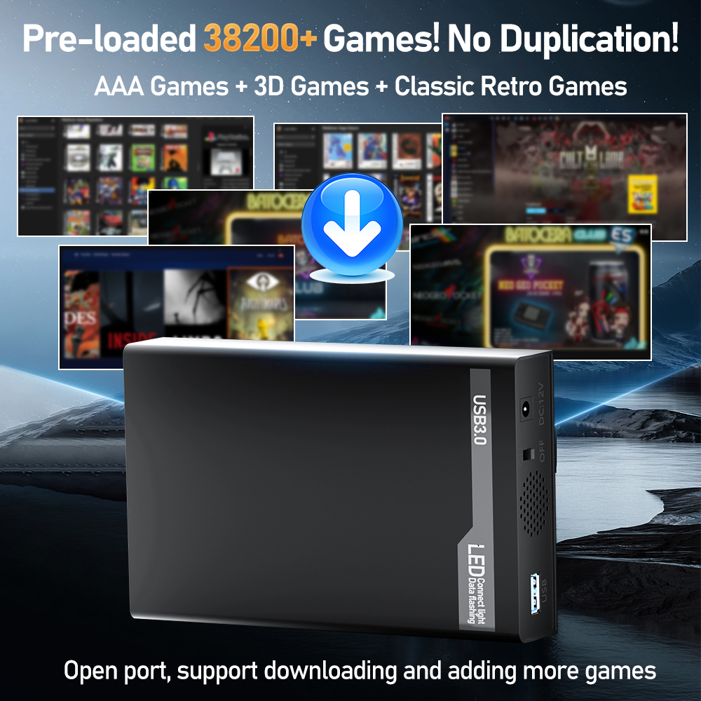 500G Retro Gaming HDD Video Ga - Retro Gaming Xbox avaliação e preço