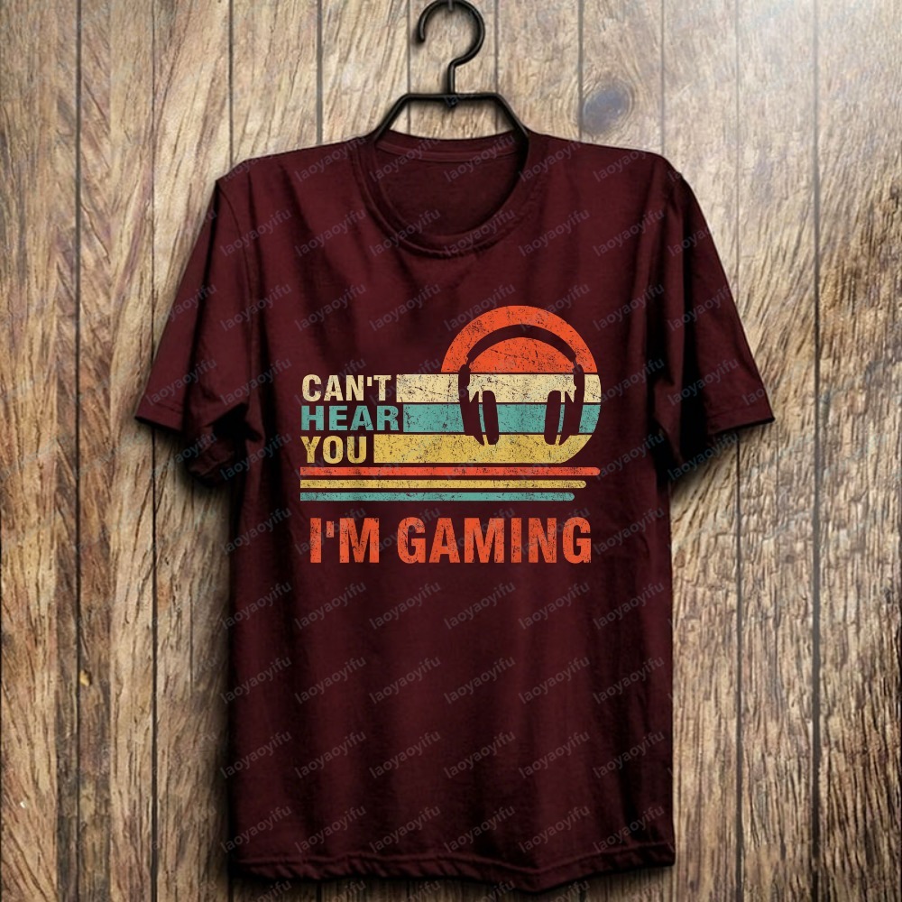 Funny Gamer Gift Headset Can't - Retro Gaming Gifts For Men avaliação e preço