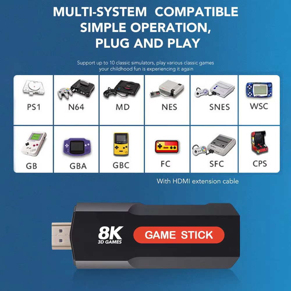 X2 Game Stick HD 4K 8K 3D Cons - Retro Gaming Xbox avaliação e preço