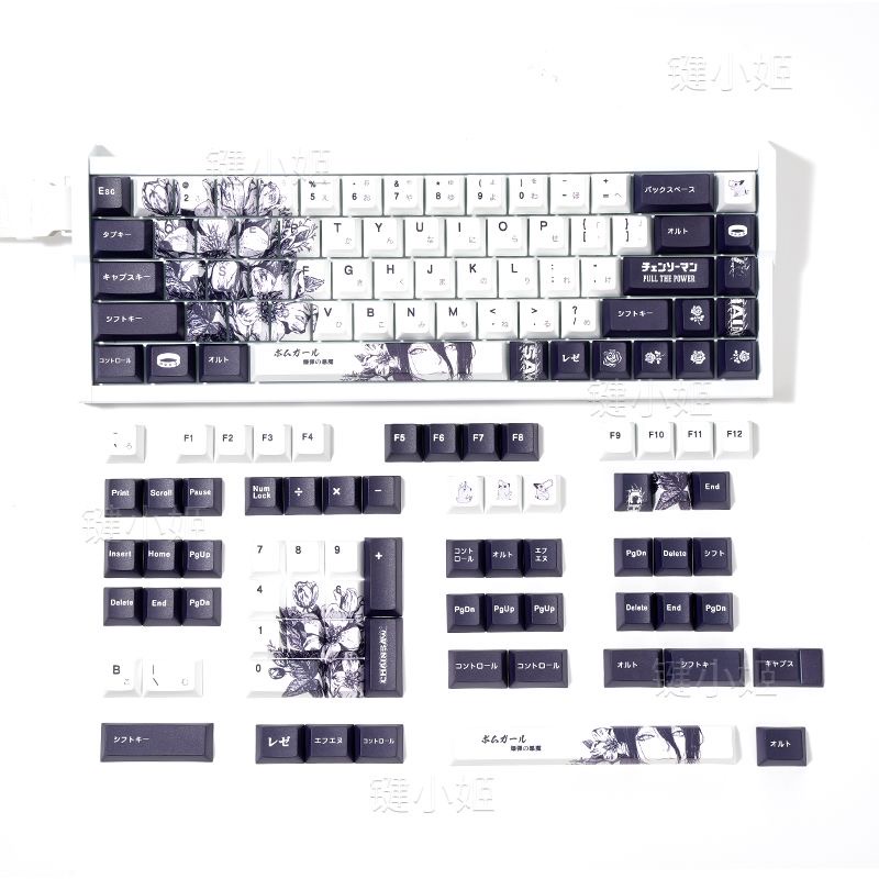 Reze Keycaps Chainsaw Man Them - Retro Gaming Keycaps avaliação e preço